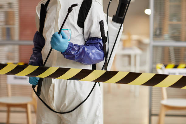Professional Biohazard Cleanup technician working in Groveton, NH